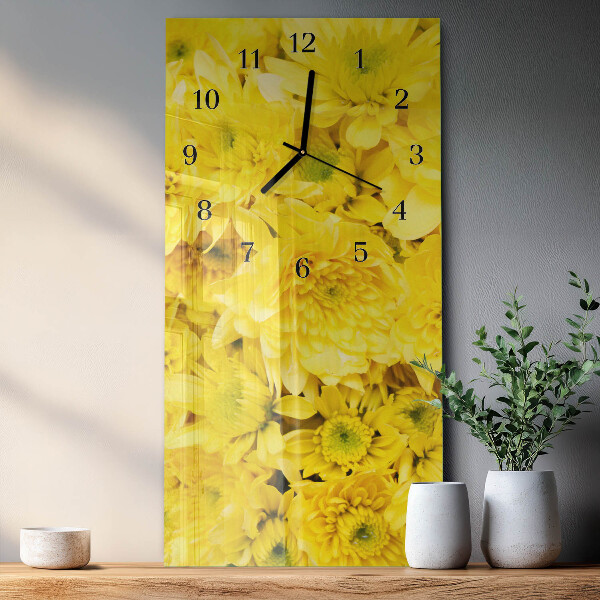 Vertikale Uhr Blumen