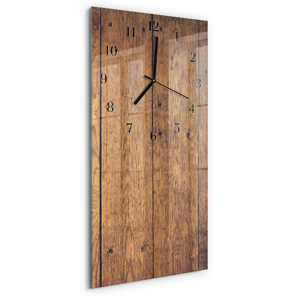 Vertikale Uhr Holz