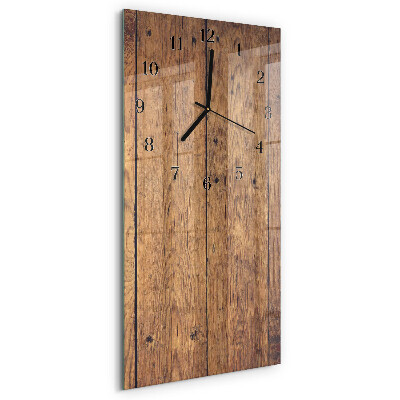 Vertikale Uhr Holz