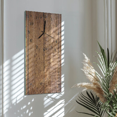 Vertikale Uhr Holz
