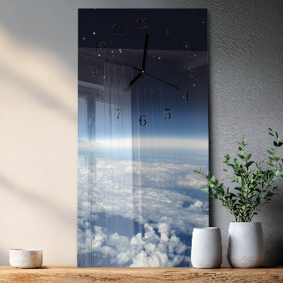 Vertikale Uhr Das Universum der Erde