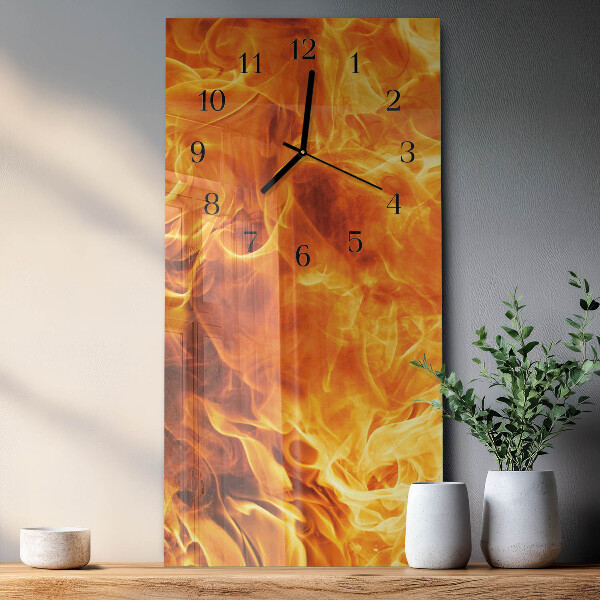 Vertikale Uhr Feuer