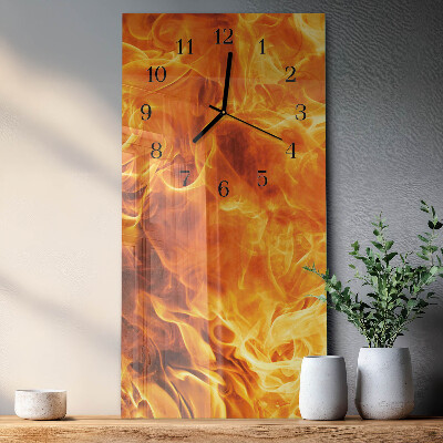 Vertikale Uhr Feuer