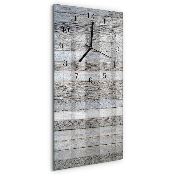 Vertikale Uhr Holz