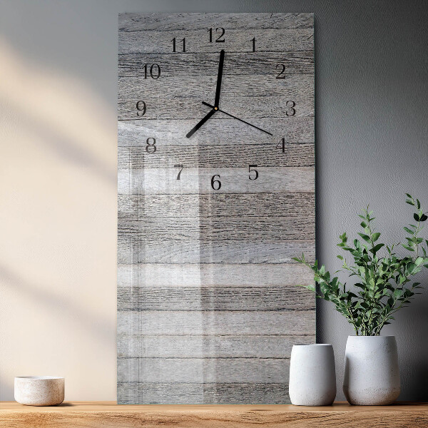 Vertikale Uhr Holz