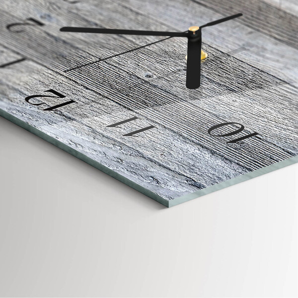 Vertikale Uhr Holz