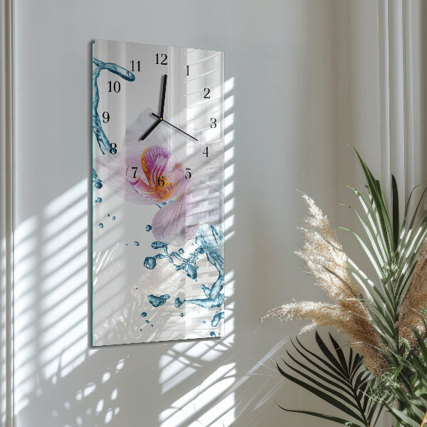 Vertikale Uhr Orchidee