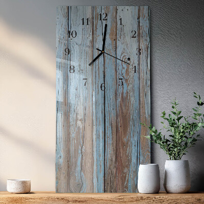 Vertikale Uhr Holz
