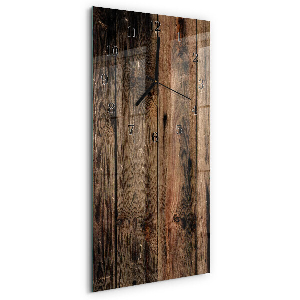 Vertikale Uhr Holz