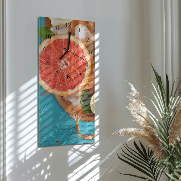 Vertikale Uhr Grapefruit