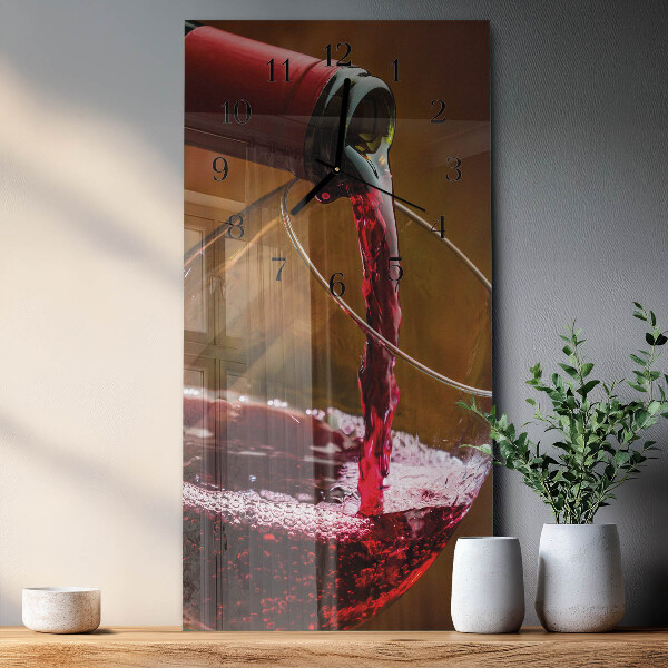 Vertikale Uhr Wein