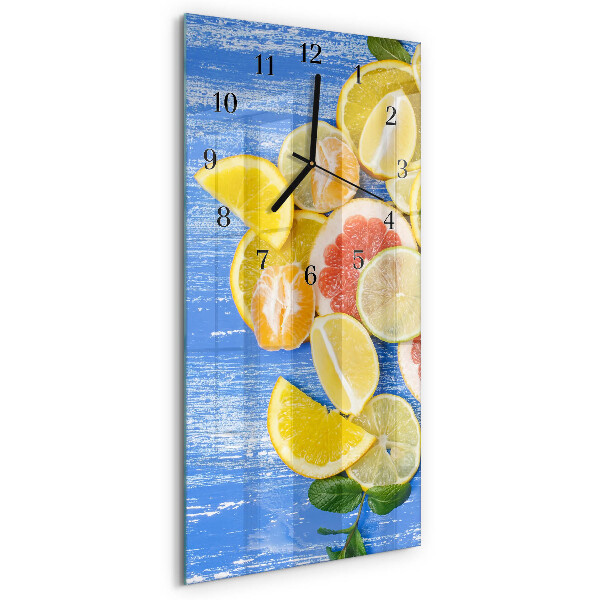 Vertikale Uhr Obst