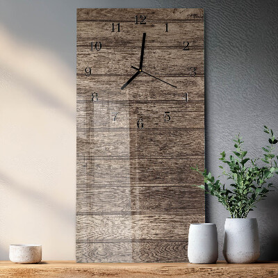 Vertikale Uhr Holz