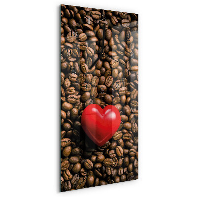 Vertikale Uhr Kaffeebohnen