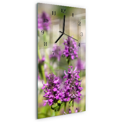 Vertikale Uhr Blumen