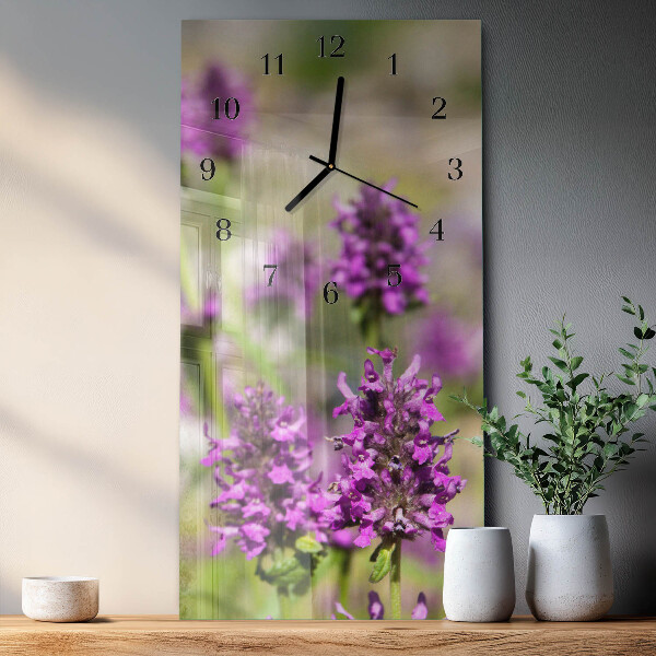 Vertikale Uhr Blumen
