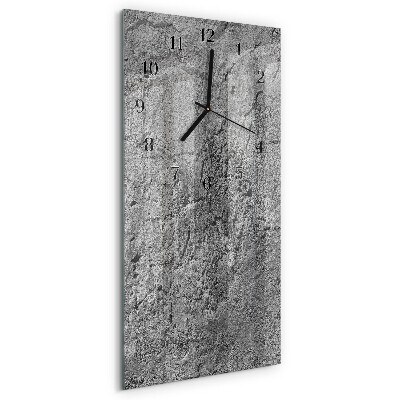 Vertikale Uhr Betonwand