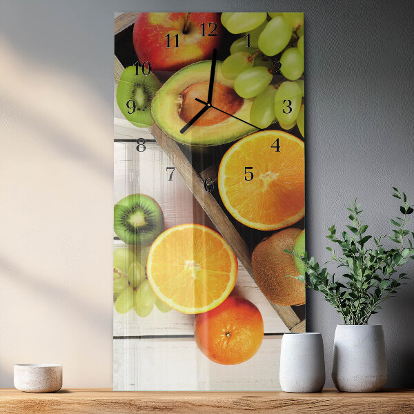 Vertikale Uhr Obst