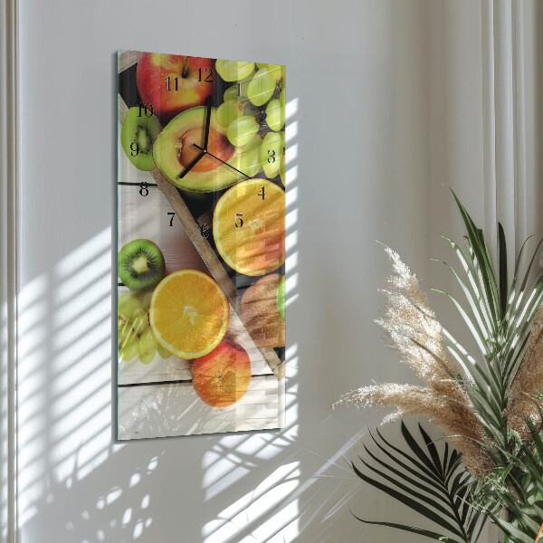 Vertikale Uhr Obst