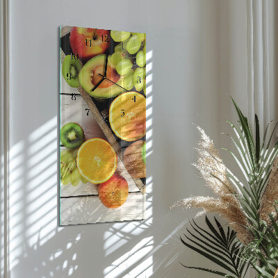 Vertikale Uhr Obst