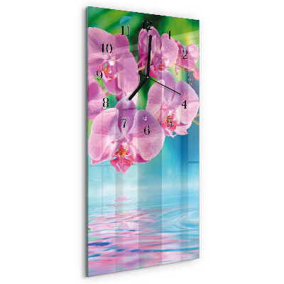 Vertikale Uhr Orchideen