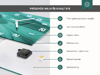 Vertikale Uhr Farn