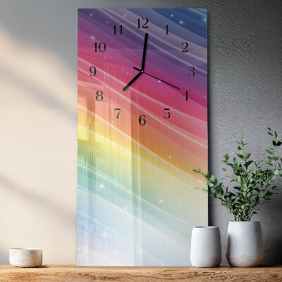 Vertikale Uhr Regenbogen