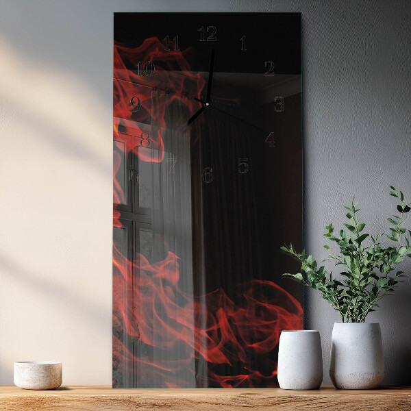 Vertikale Uhr Feuer
