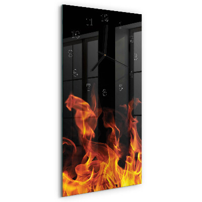 Vertikale Uhr Feuer