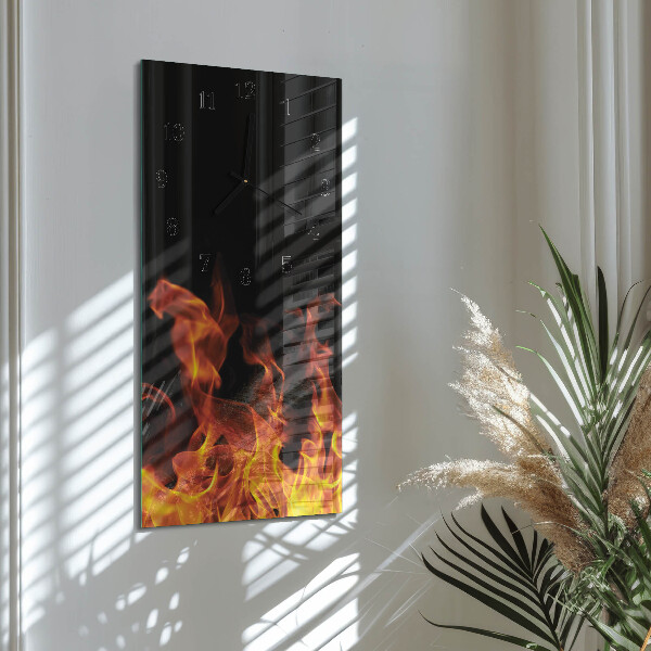 Vertikale Uhr Feuer