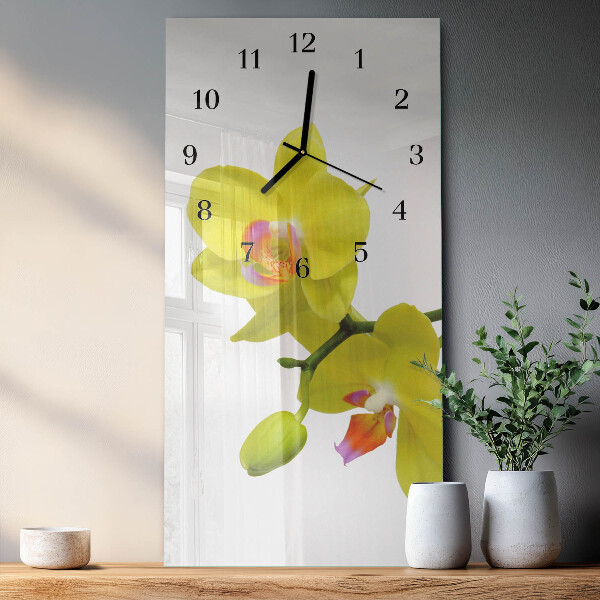 Vertikale Uhr Orchidee