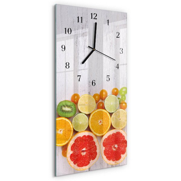 Vertikale Uhr Obst