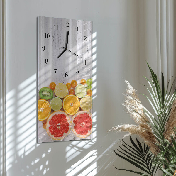 Vertikale Uhr Obst