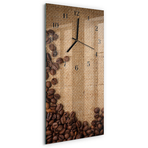 Vertikale Uhr Kaffeebohnen