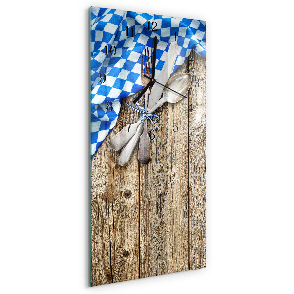 Vertikale Uhr Bayerische Holztafel