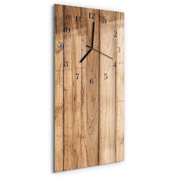Vertikale Uhr Holz