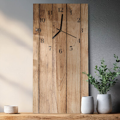 Vertikale Uhr Holz