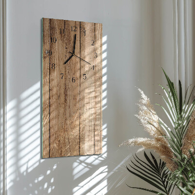 Vertikale Uhr Holz