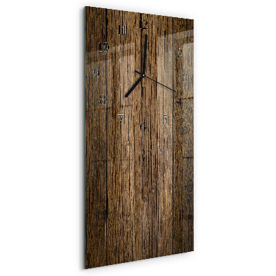 Vertikale Uhr Holz