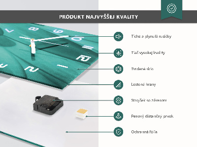Vertikale Uhr Samt