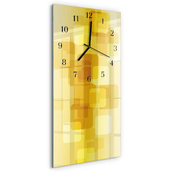 Vertikale Uhr Goldene Rechtecke