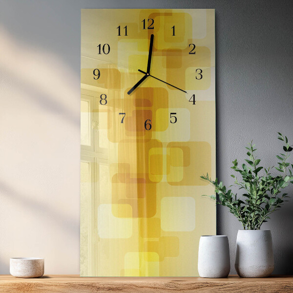 Vertikale Uhr Goldene Rechtecke