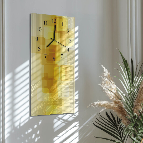 Vertikale Uhr Goldene Rechtecke