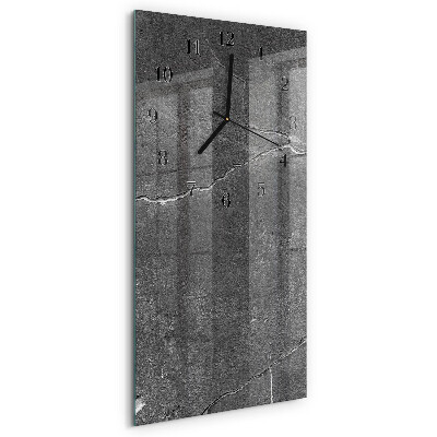 Vertikale Uhr Steinmauer