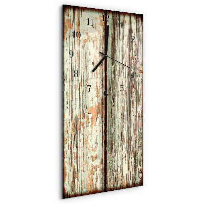 Vertikale Uhr Holzwand
