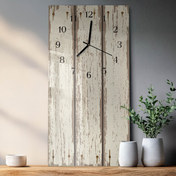 Vertikale Uhr Holzbretter