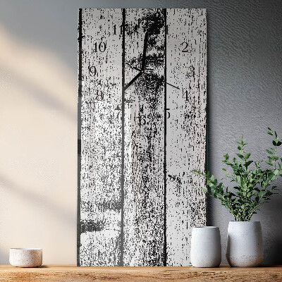 Vertikale Uhr Holz