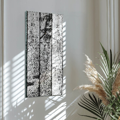 Vertikale Uhr Holz