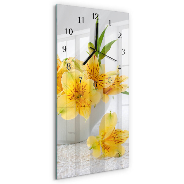 Vertikale Uhr Gelbe Blüten