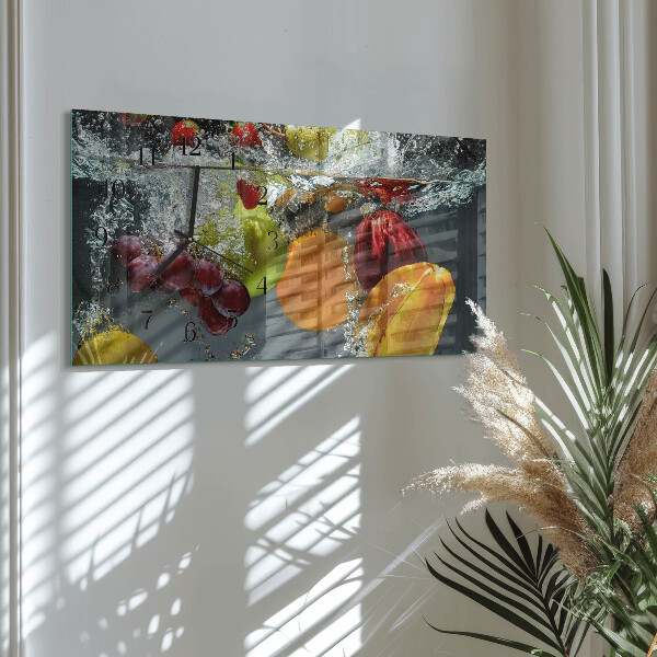 Horizontale Uhr Obst